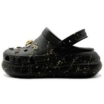 Crocs Crush Clog Classic Crush Geometrinis Debesis Pagaminta Bitė Rašalo Lašas Prabangi Speciali Dovanų Maišelis Skylėti Batai Unisex Stilius Juodi 38-39 juoda