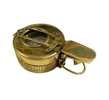 Žalvarinis Antrojo Pasaulinio Karo Karinis Kompasas | Veikiantis Kišeninis Kompasas Žygiams | Jūrinė Steampunk Dovana