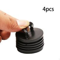 4 Kayak Drain Plugs, Easy Installation Accessories, Black Holes, Plugs for Dinghies And Canoes L black