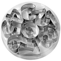 Number 0-9 Cookie, Fondant, and Chocolate Mold Set - Baking Stamp Cutters gray