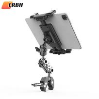 Phone and Tablet Holder for Treadmill/Spin Bike/Stroller/Wheelchair/Golf Cart/Poles/Music Stand/Stationary Bike gray
