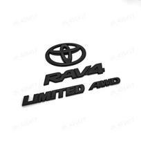 Nauji 2019-2024 m. lipdukai, tinkami Toyota Rav4 XLE XSE AWD Hybrid, matinės juodos emblemų rinkiniai YR6