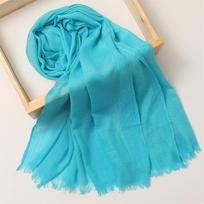Prabangus Moteriškas Mados Šalikas 180*100Cm Vienspalvis Lino Šilko Skara Vasarinės Moteriškos Bandanos Pashmina Foulard Hijabas 180x100cm blue