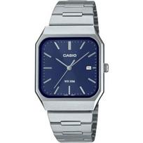 CASIO Standartinis analoginis kvarcinis vyriškas laikrodis MTP-B185D-2A1V Tamsiai mėlynas tarptautinis modelis gray