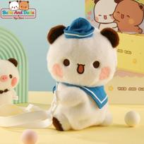 Official Authentic Bubu And Dudu Soft Rucksack - Panda Rucksack Bubu And Yier Soft Figure Sailor Collection Shoulder Carrier Present beige