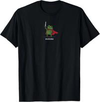 Huzzah Varlė Riteris Juokingas Kardas Memas Citata Marškinėliai 2XL black