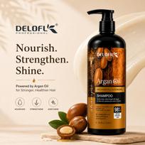 Delofil Professional Delofil Professional Argano aliejaus šampūnas nuo plaukų slinkimo ir atnaujinimo, 500 ml black