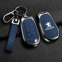 Odinis automobilio atlenkiamo rakto dėklas Fob dangtelis Laikiklis Korpusas Peugeot 208 2008 308 3008 408 508 107 301 Automobilio raktų pakabuko priedai black