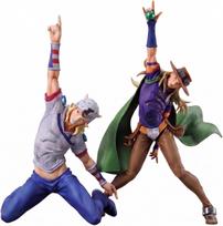 Steel Ball Run Figure JoJos Bizarre Adventure Mometria Johnny Joestar Gyro Zeppeli Set 2 JOJO Official Authentic Product gray