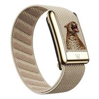 WHOOP 5.0 MG Compatible Leopard Print Sport Band Nylon Elastic Woven Strap Metal U Buckle Fitness Tracker Accessory WHOOP MG