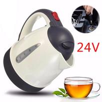 Auto 24V 1000ml Automobilinis virdulys Nešiojamas vandens šildytuvas Travel for Tea Coffee 304 Stainless Steel Larg 00 gray