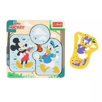 Medinė dėlionė Trefl Disney Mickey Mouse & Friends, įvairių spalvų, 6 vnt.