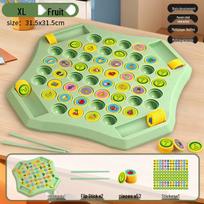 Children's Flip Chess: Two-Player Puzzle & Brain Training Toy for Parent-Child Interaction yellow