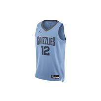 Jordan NBA Komandos Quick-Dry Krepšinio Marškinėliai Gerbėjui 22-23 Morant #12 Unisex Viršutiniai Drabužiai Šviesiai Mėlyni DO9531-422 M gray