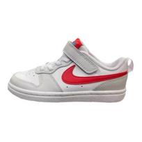 Nike Court Borough Low Casual Sneakers Shock Absorbing Durable Low Top Kids Sneakers White HF0741-161 28 white
