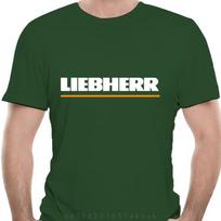 Liebherr Statybinio Transporto Priemonės Kranas Juodi Marškinėliai Unisex M white