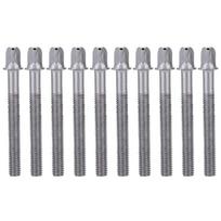 10Pcs Drum Lug Locks Drum Tension Rods Screws Snares Drum Repair Part Drum Hardware Accessories 6mmx50mm gray