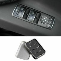 For Tesla Model X S 2012-2021 Chrome Window Lift Panel Switch Decoration Trim gray