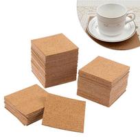 60pcs Cork Coasters Cork Backing Sheets Adhesive Cork Coaster Round For Coasters Christmas Home Decorations about 10cm long