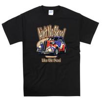 Ain't No Skool Like Old Skool Les Wray's Ford Pop Hot Rod T Shirt S gray