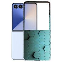 Hard PC Cover For Samsung Z Flip 7 ShockProof Phone Case For Samsung Galaxy Z Flip 7 ZFlip7 Back Clear Cover Coque Funda 2025 Galaxy Z Flip7 gray