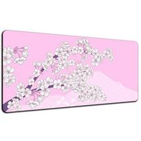 Japanese Sakura Gaming Mouse Pad Pink Sakura Mousepads Black White  Desk Mat Torii Art Mouse Mats Rugs for Laptop Gamer 40x80x0.2cm pink