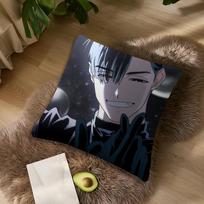 Alien Stage Ivan Cool Anime Boy Cushion For Bedroom Car Coffee Shop Room Soft And Living Room Sofa Decorative Pillow Cover Case Peach skin 18*18(CM)-1Pcs brown