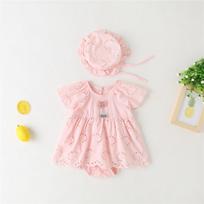 Summer Baby Triangle Romper Newborn Cotton Breathable Onesie Short Sleeve Bodysuit Infant Climbing Clothes 90cm white