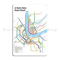 MVV Munich Mnchen Netzplan Hamburg UBahn SBahn map Metal Painting Home Garage Custom Wall Decor Tin Sign Poster 20x30cm（7.8x11.8inch）