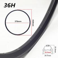 Brand New Bike Wheel Rim Rim FV/AV Nozzle 20-inch 24/28/32/36 Holes Aluminum Alloy Disc Brake Rim For 20*1.5~20*2.125 Tires 36 holes B gray