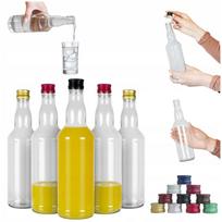 90x MONOPOL 500ml glass bottles for vodka with Monopolowa 0.5l screw cap