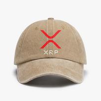 Cryptocurrency Crypto Miner XRP RIPPLE Baseball Cap Outdoor casual Washed soft top Distressed Denim caps Adjustable Snapback hat One Size gray