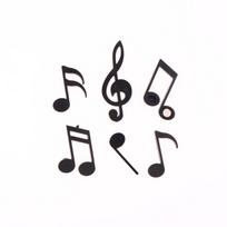 1 Set 3D Balloon Cloud Fridge Magnets Creative Musical Notes Magnet Refrigerator Message Sticker Home Description Black note black
