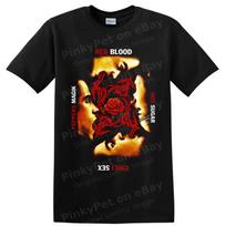 Red Hot Chili Peppers Blood Sugar Rose Rock Band T Shirt Music Fan Tee Graphic XXL black