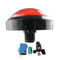4pcs 100mm Diameter Arcade Push Button LED Illuminated Game Console Button  Game Console Replacement 4pcs gray