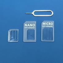 Universal Nano SIM Card to Micro Adapter 4 In 1 SIM Convert Micro Sim Adapter With Eject Pin For IPhone Xiaomi Phone Accessories balta