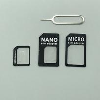 Universal Nano SIM Card to Micro Adapter 4 In 1 SIM Convert Micro Sim Adapter With Eject Pin For IPhone Xiaomi Phone Accessories juoda