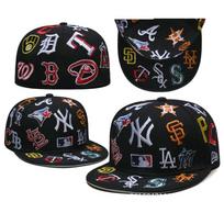 Siuvinėta NY beisbolo kepuraitė Medvilninė lininė plokščiu kraštu kepurė Streetwear Hip Hop Snapback Vyrams Moterims Size 7 1/2 59.6cm gray