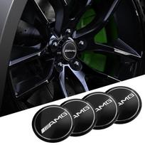 4Pcs 56mm Car Wheel Stickers Center Hub Cap Car Emblem Badge Decal For Mercedes Benz AMG Brabus Carlsson W205 C300 W203 W206
