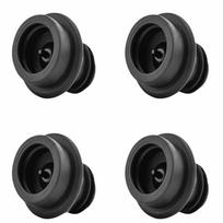 8pcs Silicone Silicone Wine Stoppers Vacuum Seal Wine Stoppers Vacuum  Sparkling Champagne black