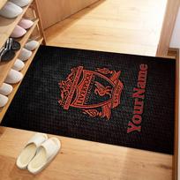 Liverpool Personalizuotas vardinis grindų kilimėlis Tinka prieškambariui, virtuvei, valgomajam, žaidimų kambariui Neslystantis kilimas Anime biuro dekoras 40cmx60cm brown