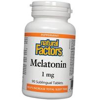 Melatonin tablets, Melatonin 1 Tabs, Natural Factors 90 tabs (72406028) 90tab