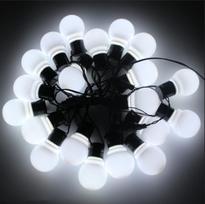 6m/11m LED girlianda Lauko pasakų švieselės Girliandos lemputės Sodo terasos Vestuvių Kalėdinė dekoracija Šviesos grandinė 11m 38 bulb šalta balta spalva