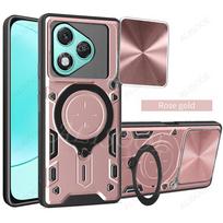 Armor Shockproof Capa for Honor 400 Lite Case Magnetic Ring Stand Holder Protective Cover for Honor 400 Lite Fundas for Honor 400 Lite rožinio aukso spalvos