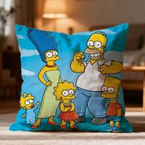 Hot T-TThe Simpsons Cushion Cover Soft Washable Pillow Case Multi-Scene for Couch Bed Travel Office Use 30cmx30cm white