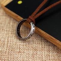 Filmas Žaidimas Uncharted 4 karoliai Nathan Drake Cosplay žiedas odinis kodas senovinis senovinis pakabukas papuošalų rekvizitas brown