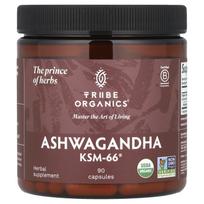 Tribe Organics, Ashwagandha KSM-66®, 90 kapsulių