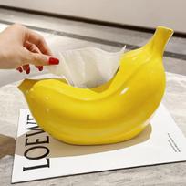 Creative Ceramic Fruit Plate High-End Dining Table Snack Dish Living Room Decorative Ornament for Coffee Table yellow