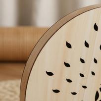 Rain Sound Drum Relaxing Tones Stream Audio Generator Wave Drum Portable Meditation Accessory Interactive Tool brown