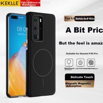 KEKLLE Magnetic Wireless Charging Case for Huawei P40 Pro, Matte Anti-Drop Protective Cover with Night Black Desig